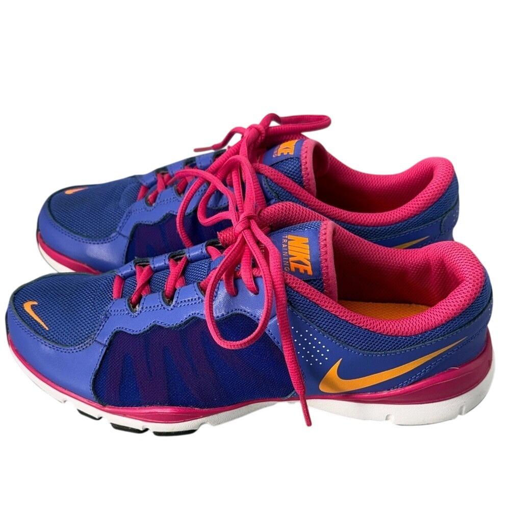 Nike‎ Training Shoes Women Size 10 Blue Pink Orange Sneakers Athletic